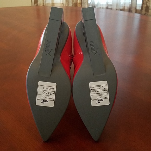 Puma Fenty Cat Wedge Patent Wedge Boots - Picture 7 of 8